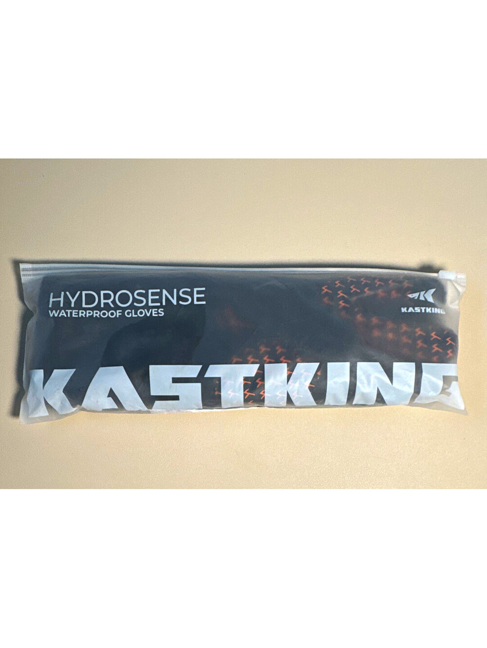 KastKing HydroSense Waterproof Non-Slip Fishing Gloves Pair Black/Orange Large